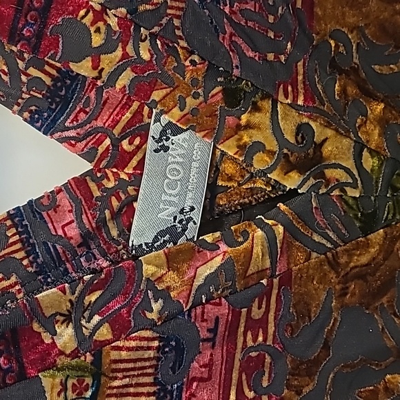 EUC Vintage s.8 Nicowa velvet tunic top - Picture 2 of 8